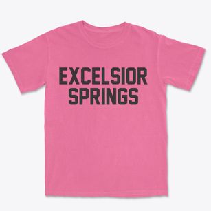 Excelsior Springs Missouri Classic Block Premium Heavyweight T-shirt