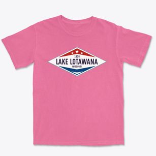 Lake Lotawana Missouri Diamond Star Premium Heavyweight T-shirt