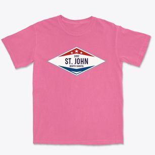 St. John North Dakota Diamond Star Premium Heavyweight T-shirt