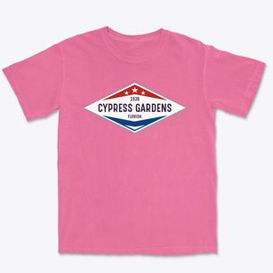 Cypress Gardens Florida Diamond Star Premium Heavyweight T-shirt