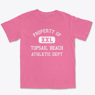 Topsail Beach North Carolina Athletic Dept Premium Heavyweight T-shirt