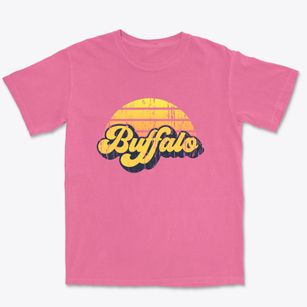 Buffalo Wisconsin Sublime Sunset Premium Heavyweight T-shirt