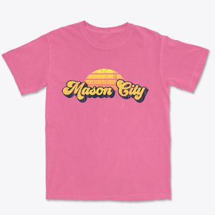 Mason City Nebraska Sublime Sunset Premium Heavyweight T-shirt