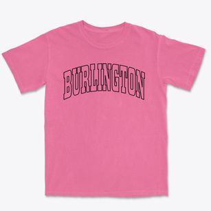 Burlington Iowa Trendy Block Premium Heavyweight T-shirt