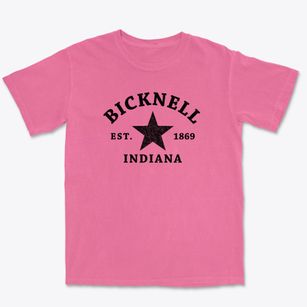Bicknell Indiana Star Premium Heavyweight T-shirt