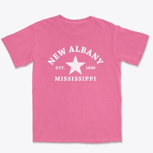 New Albany Mississippi Star Premium Heavyweight T-shirt