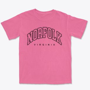 Norfolk Virginia Inline Premium Heavyweight T-shirt