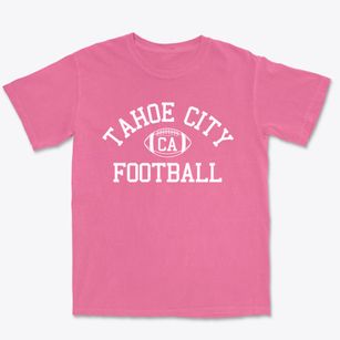 Tahoe City California Football Premium Heavyweight T-shirt