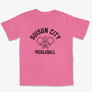 Suisun City California Pickleball Premium Heavyweight T-shirt