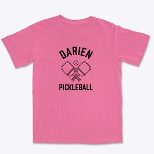 Darien Connecticut Pickleball Premium Heavyweight T-shirt