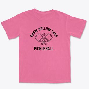 Snow Hollow Lake Missouri Pickleball Premium Heavyweight T-shirt