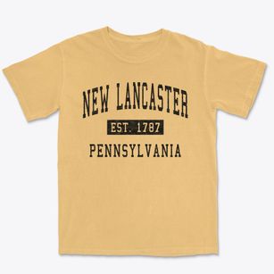 New Lancaster Pennsylvania Classic Established Premium Heavyweight T-shirt