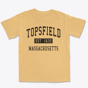Topsfield Massachusetts Classic Established Premium Heavyweight T-shirt