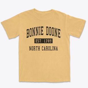 Bonnie Doone North Carolina Classic Established Premium Heavyweight T-shirt