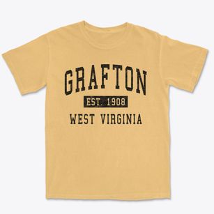 Grafton West Virginia Classic Established Premium Heavyweight T-shirt