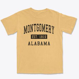 Montgomery Alabama Classic Established Premium Heavyweight T-shirt
