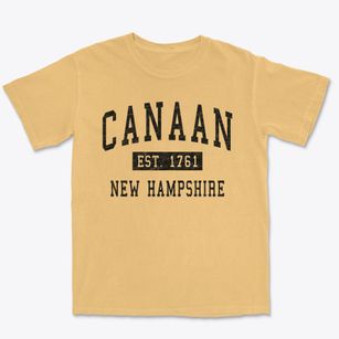 Canaan New Hampshire Classic Established Premium Heavyweight T-shirt