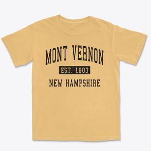 Mont Vernon New Hampshire Classic Established Premium Heavyweight T-shirt