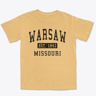 Warsaw Missouri Classic Established Premium Heavyweight T-shirt