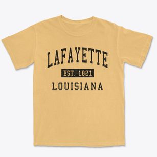 Lafayette Louisiana Classic Established Premium Heavyweight T-shirt