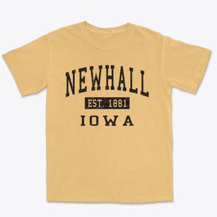 Newhall Iowa Classic Established Premium Heavyweight T-shirt