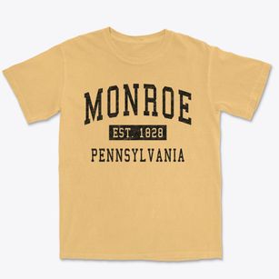 Monroe Pennsylvania Classic Established Premium Heavyweight T-shirt
