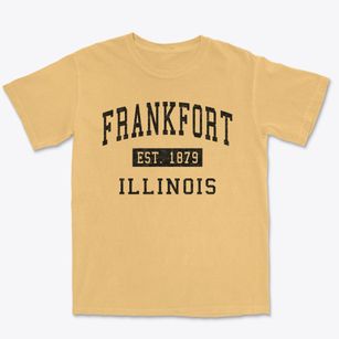 Frankfort Illinois Classic Established Premium Heavyweight T-shirt