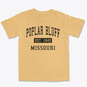 Poplar Bluff Missouri Classic Established Premium Heavyweight T-shirt