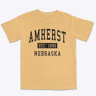 Amherst Nebraska Classic Established Premium Heavyweight T-shirt