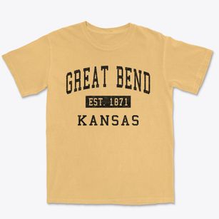 Great Bend Kansas Classic Established Premium Heavyweight T-shirt