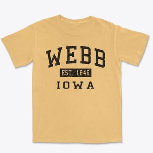Webb Iowa Classic Established Premium Heavyweight T-shirt