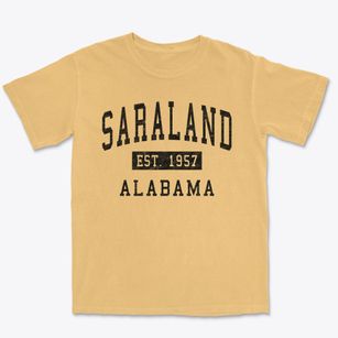 Saraland Alabama Classic Established Premium Heavyweight T-shirt