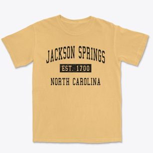 Jackson Springs North Carolina Classic Established Premium Heavyweight T-shirt