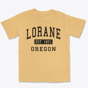Lorane Oregon Classic Established Premium Heavyweight T-shirt