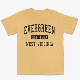 Evergreen West Virginia Classic Established Premium Heavyweight T-shirt