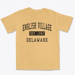 English Village Delaware Classic Established Premium Heavyweight T-shirt