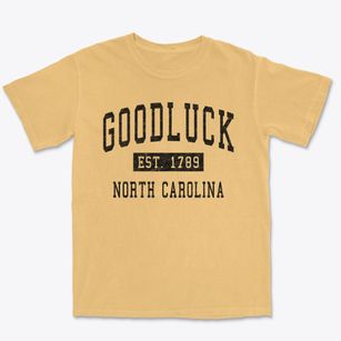 Goodluck North Carolina Classic Established Premium Heavyweight T-shirt