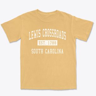 Lewis Crossroads South Carolina Classic Established Premium Heavyweight T-shirt
