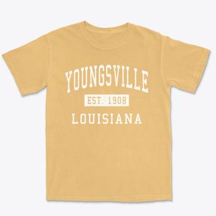 Youngsville Louisiana Classic Established Premium Heavyweight T-shirt