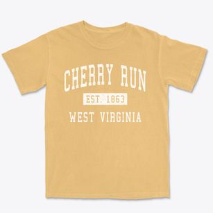 Cherry Run West Virginia Classic Established Premium Heavyweight T-shirt