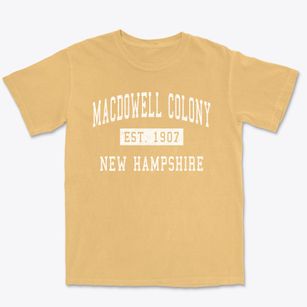 Macdowell Colony New Hampshire Classic Established Premium Heavyweight T-shirt