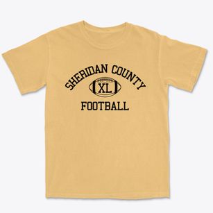 Sheridan County District 27 School Classic Football Premium Heavyweight T-shirt