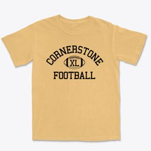 Cornerstone Christian School Classic Football Premium Heavyweight T-shirt