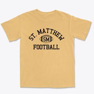 Saint Matthew School Classic Football Premium Heavyweight T-shirt