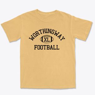 Worthingway Junior High School Classic Football Premium Heavyweight T-shirt