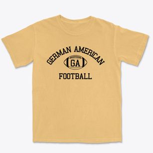 German American School Classic Football Premium Heavyweight T-shirt