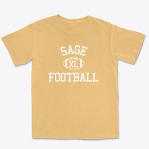 Sage School Classic Football Premium Heavyweight T-shirt