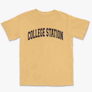 College Station High School Varsity Arch Premium Heavyweight T-shirt