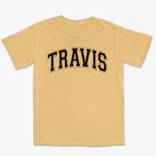 Travis Elementary School Varsity Arch Premium Heavyweight T-shirt