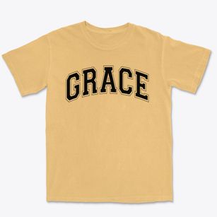 Grace Christian Elementary/middle School Varsity Arch Premium Heavyweight T-shirt